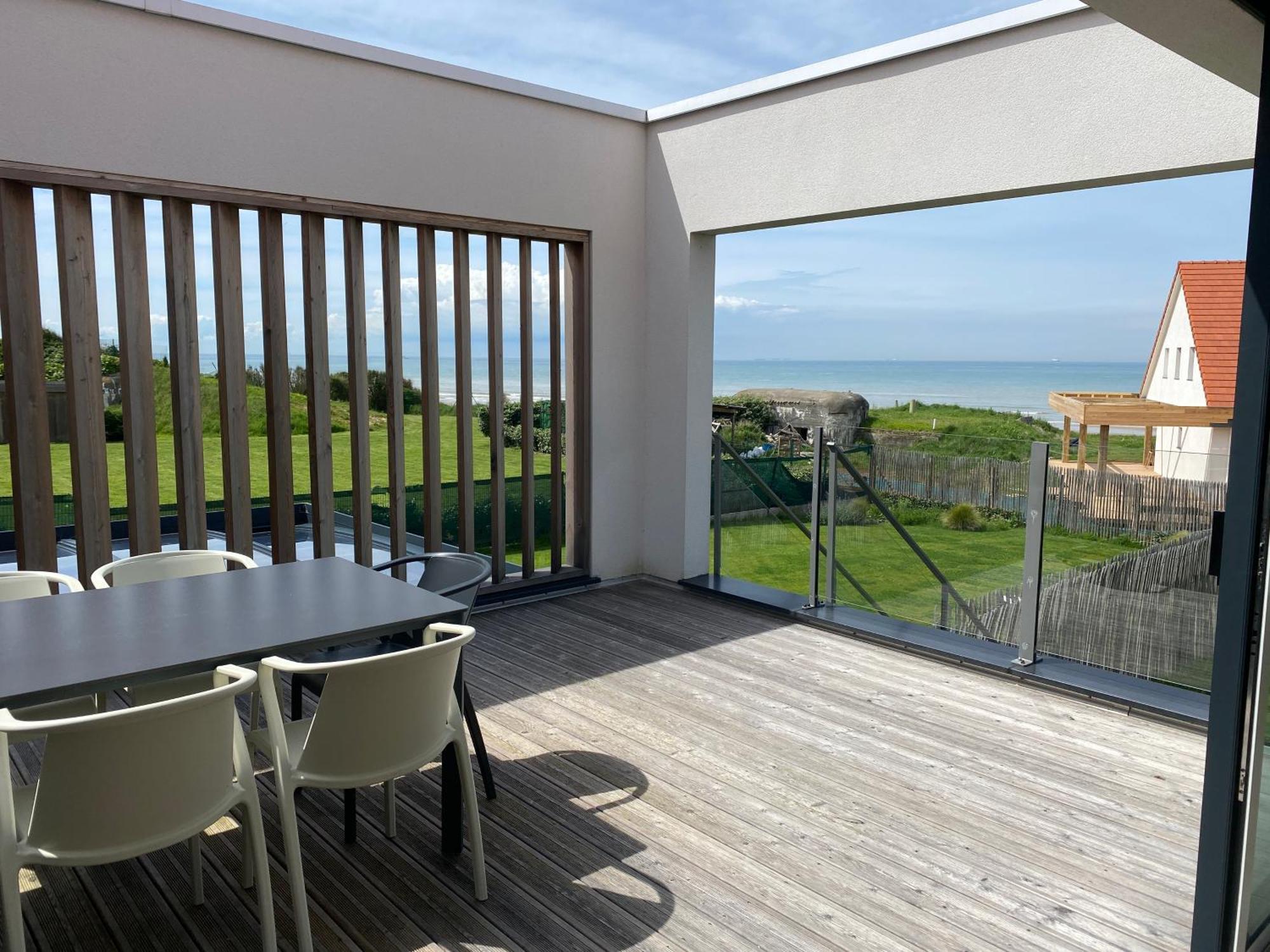 B&B Sangatte-Calais - Terrasse Vue Mer - 2 Min A Pied De La Plage Eksteriør billede