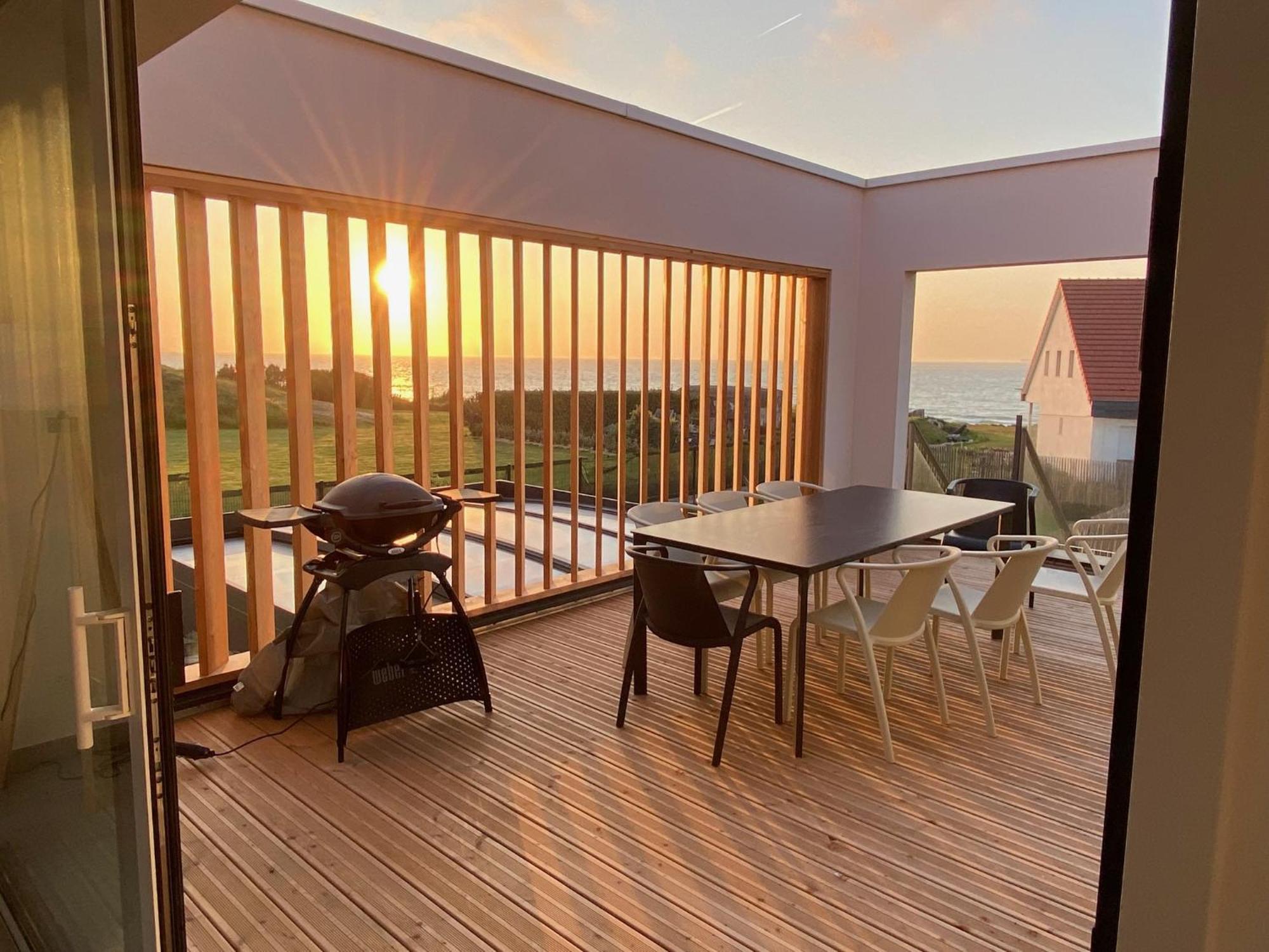 B&B Sangatte-Calais - Terrasse Vue Mer - 2 Min A Pied De La Plage Eksteriør billede